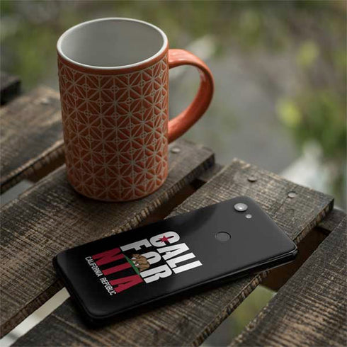 California Black Block Google Pixel 3a XL Skin